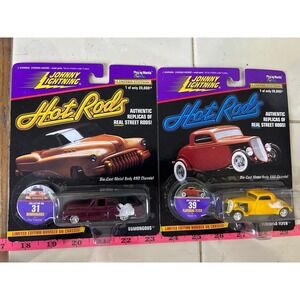 Johnny Lightning‎ Hot Rods Diecast Cars Bumongous Flathead Flyer 2 Car Set